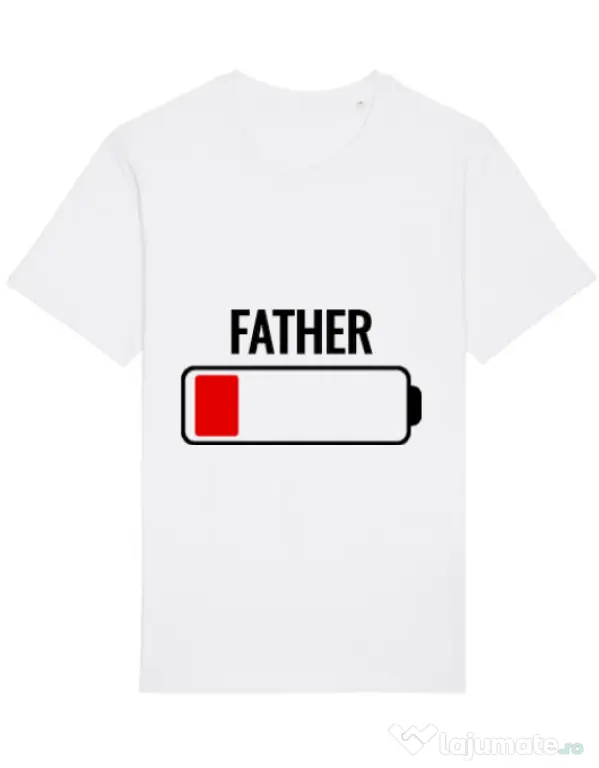 Tricou STANLEY STELLA barbat Father battery Alb