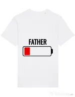 Tricou STANLEY STELLA barbat Father battery Alb
