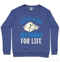 Bluza ADLER barbat Father and son Albastru melanj