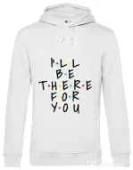 Hoodie barbat cu gluga There for you Alb