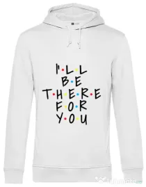 Hoodie barbat cu gluga There for you Alb