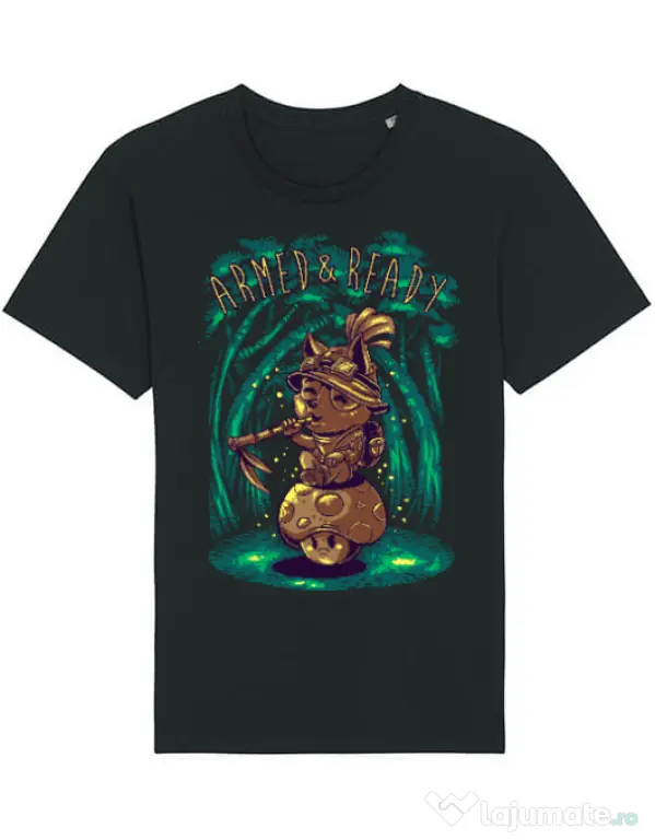 Tricou STANLEY STELLA barbat Armed and ready Negru