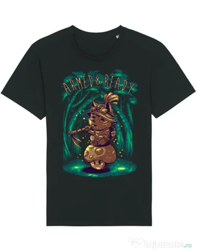 Tricou STANLEY STELLA barbat Armed and ready Negru