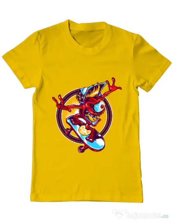 Tricou ADLER barbat Cali skate Galben