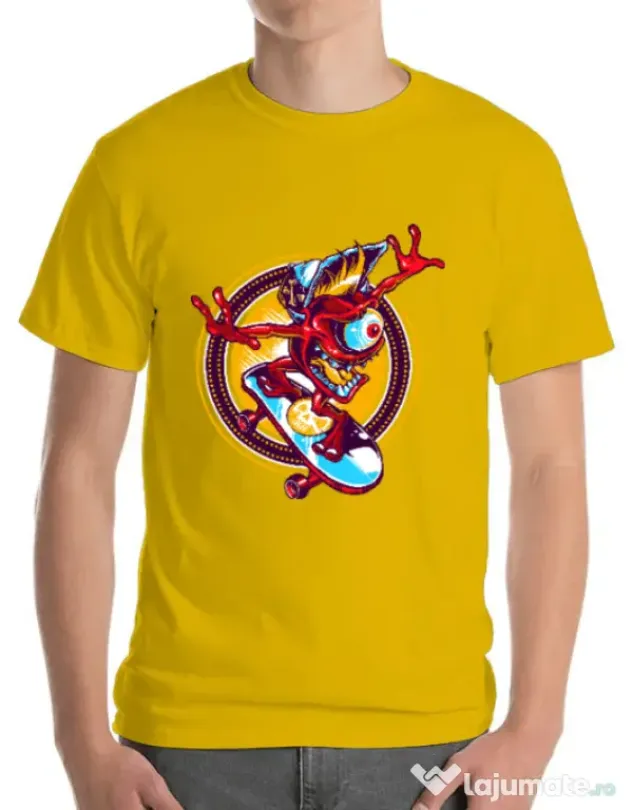 Tricou ADLER barbat Cali skate Galben