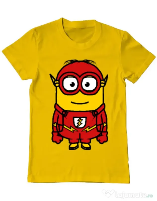 Tricou ADLER barbat Minion flash Galben