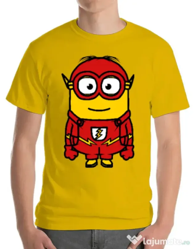 Tricou ADLER barbat Minion flash Galben