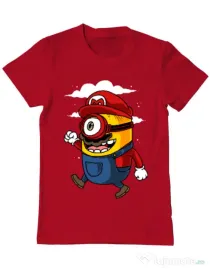 Tricou ADLER barbat Mario minion Rosu