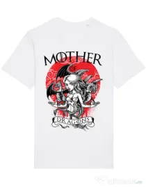 Tricou STANLEY STELLA barbat Mother of dragons Alb