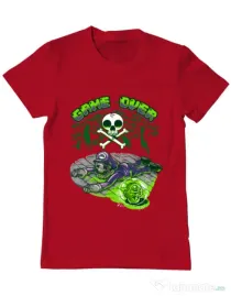 Tricou ADLER barbat Poisonous mushroom Rosu
