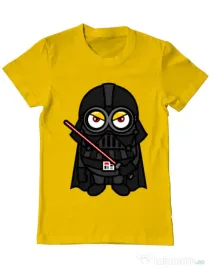 Tricou ADLER barbat Vader minion Galben
