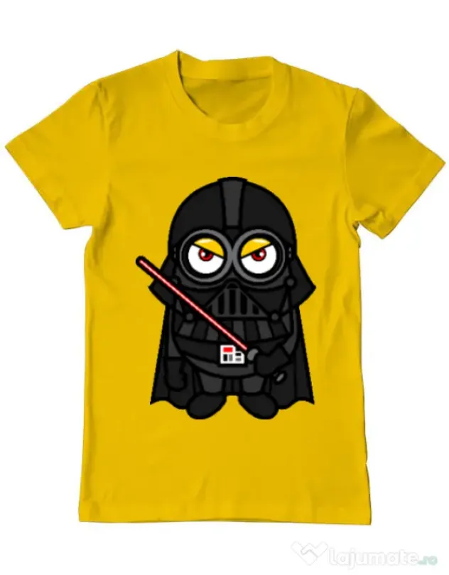 Tricou ADLER barbat Vader minion Galben