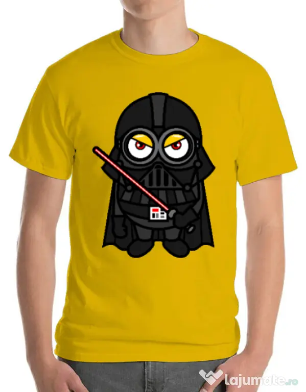 Tricou ADLER barbat Vader minion Galben