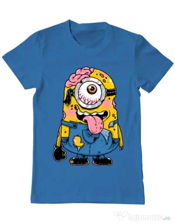Tricou ADLER barbat Zombie minion Albastru azuriu