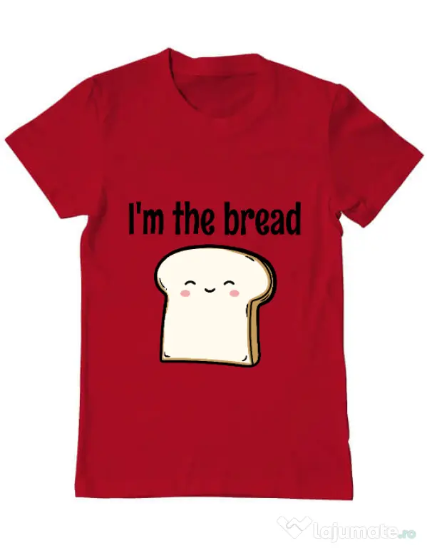Tricou ADLER barbat I am the bread Rosu