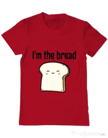 Tricou ADLER barbat I am the bread Rosu