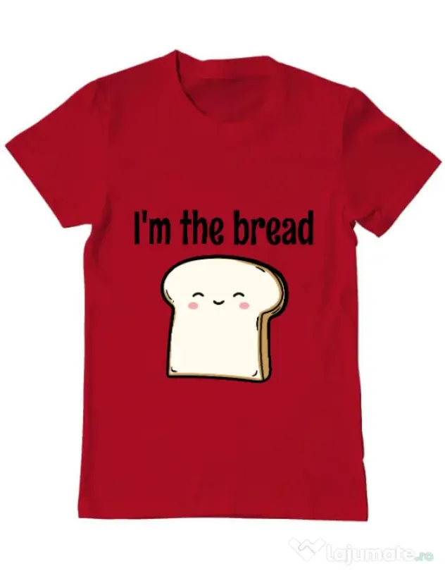 Tricou ADLER barbat I am the bread Rosu