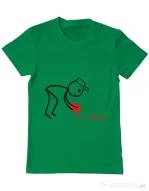 Tricou ADLER barbat Dovezi de dragoste 2 Verde mediu