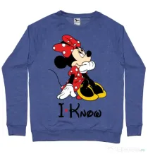 Bluza ADLER barbat I know Albastru melanj