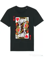 Tricou STANLEY STELLA barbat King of hearts Negru
