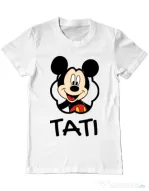 Tricou ADLER barbat Mouse daddy Alb