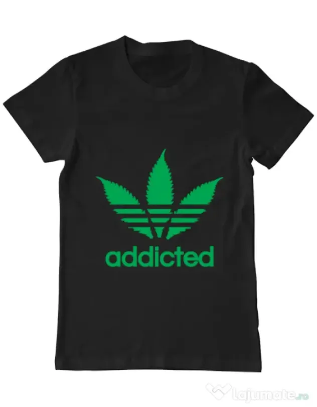 Tricou ADLER barbat Addicted Negru