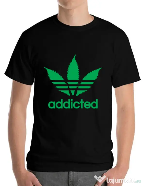 Tricou ADLER barbat Addicted Negru