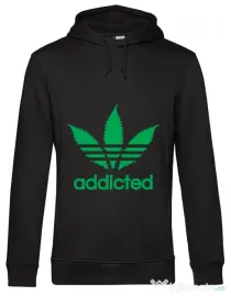 Hoodie barbat cu gluga Addicted Negru