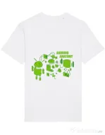 Tricou STANLEY STELLA barbat Android anatomy Alb