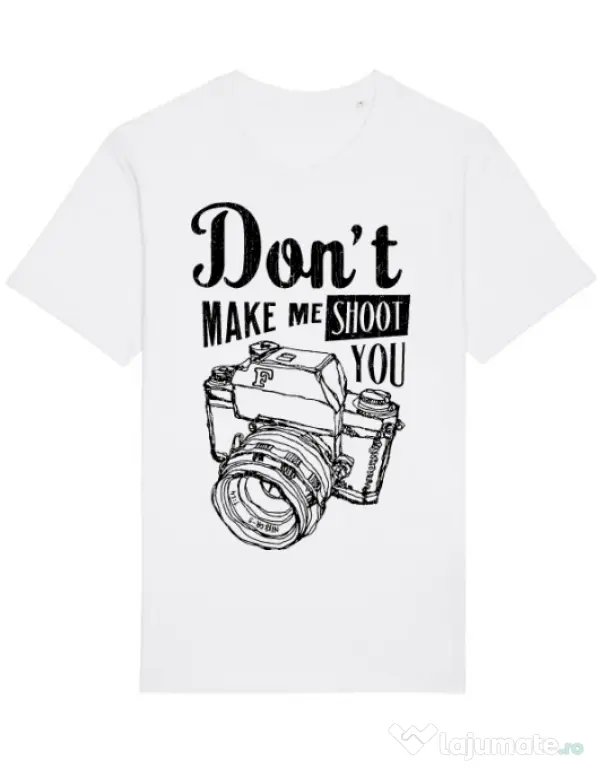 Tricou STANLEY STELLA barbat Dont make me shoot you Alb