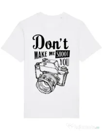Tricou STANLEY STELLA barbat Dont make me shoot you Alb