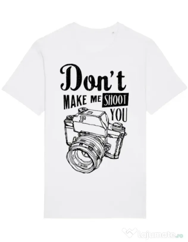 Tricou STANLEY STELLA barbat Dont make me shoot you Alb