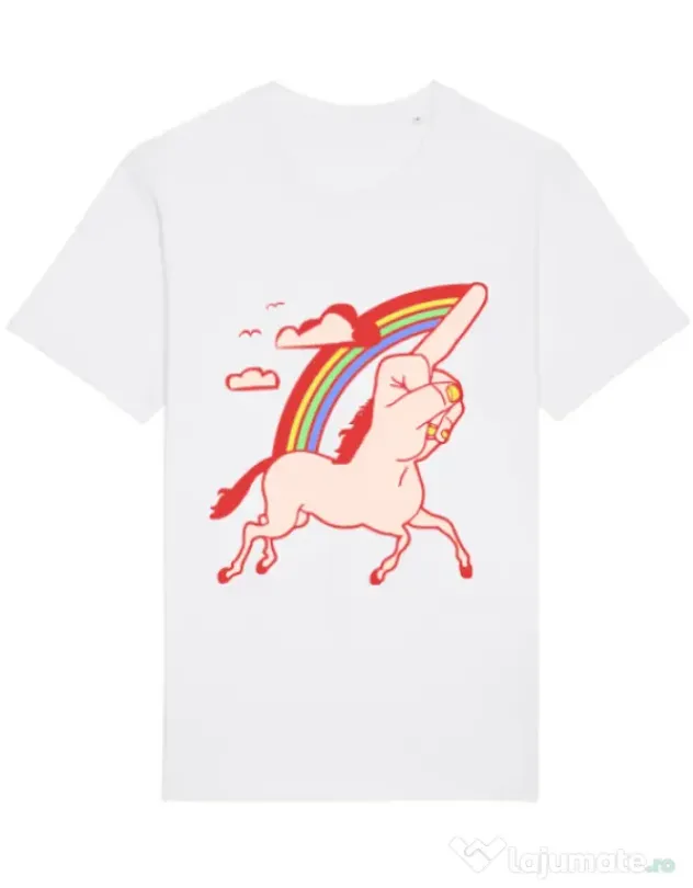 Tricou STANLEY STELLA barbat FUnicorn Alb