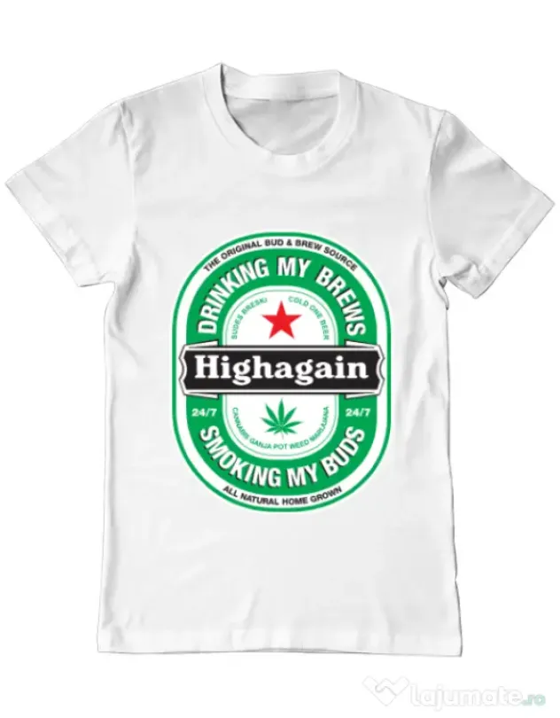Tricou ADLER barbat Highagain Alb