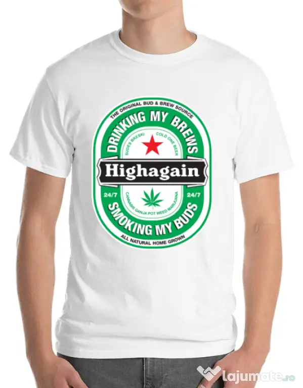 Tricou ADLER barbat Highagain Alb