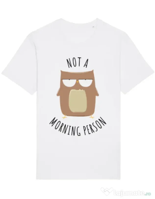 Tricou STANLEY STELLA barbat Morning owl Alb