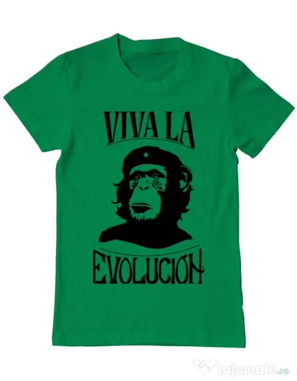 Tricou ADLER barbat Viva la evolucion Verde mediu