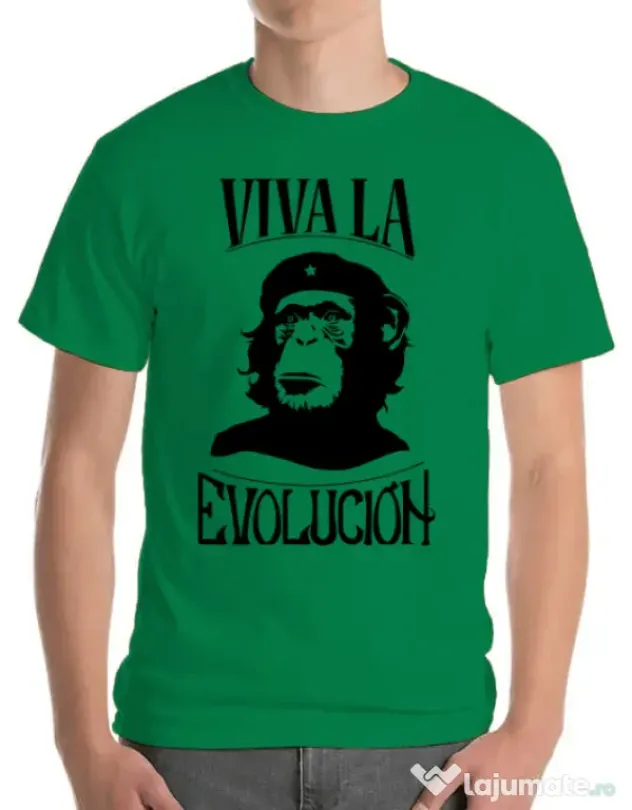 Tricou ADLER barbat Viva la evolucion Verde mediu