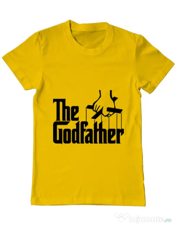 Tricou ADLER barbat The godfather Galben