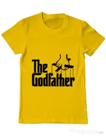 Tricou ADLER barbat The godfather Galben