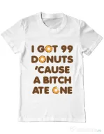 Tricou ADLER barbat 99 Donuts Alb