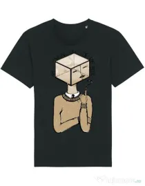 Tricou STANLEY STELLA barbat Am I thinking outside the box Negru