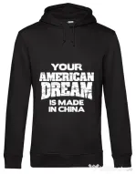Hoodie barbat cu gluga American dream Negru