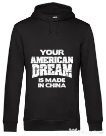 Hoodie barbat cu gluga American dream Negru