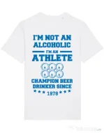 Tricou STANLEY STELLA barbat Beer champion Alb