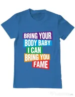 Tricou ADLER barbat Bring your body Albastru azuriu