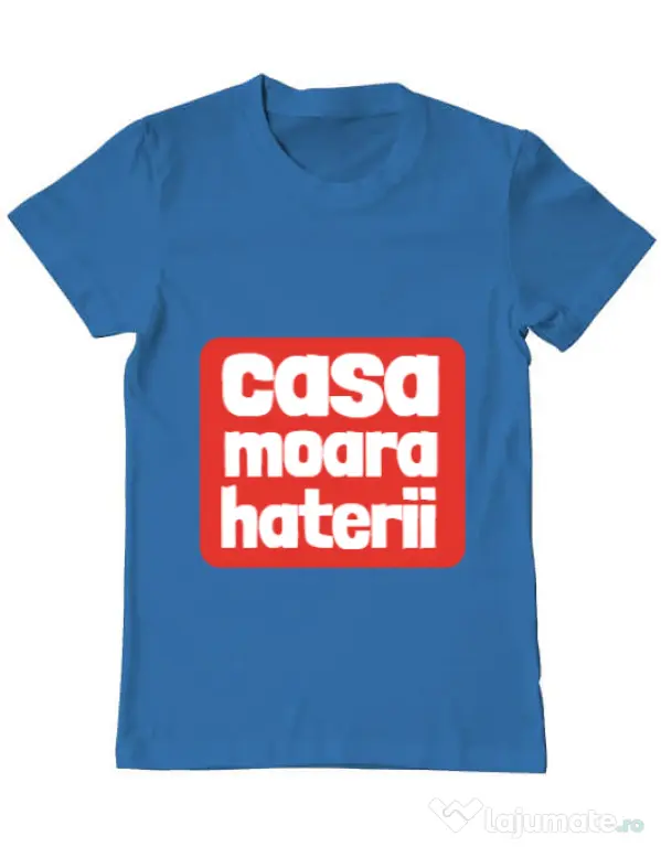 Tricou ADLER barbat Casa moara haterii Albastru azuriu