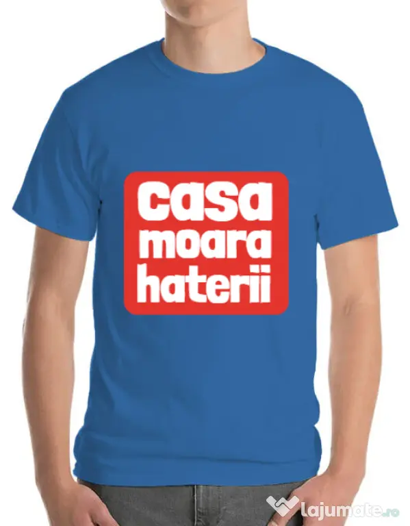 Tricou ADLER barbat Casa moara haterii Albastru azuriu