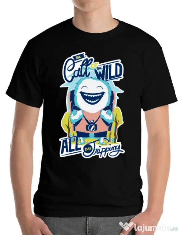Tricou ADLER barbat Call of the wild Negru