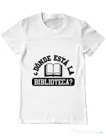 Tricou ADLER barbat Donde esta la biblioteca Alb